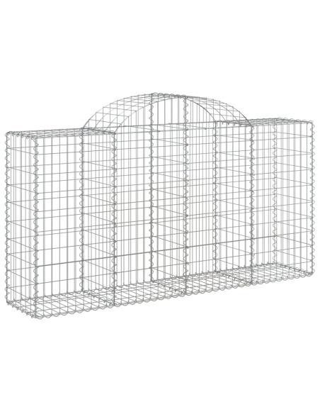 Дъговидна габионна кошница 200x50x100/120 см поцинковано желязо