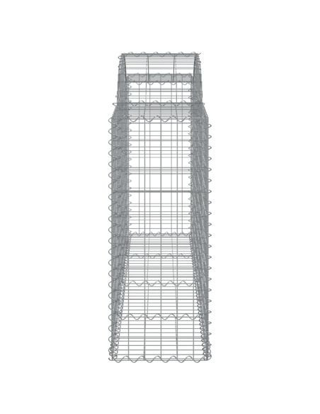 Дъговидна габионна кошница 200x50x100/120 см поцинковано желязо