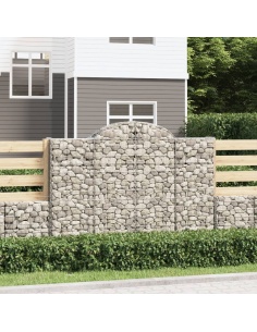 Дъговидна габионна кошница 200x50x140/160 см поцинковано желязо