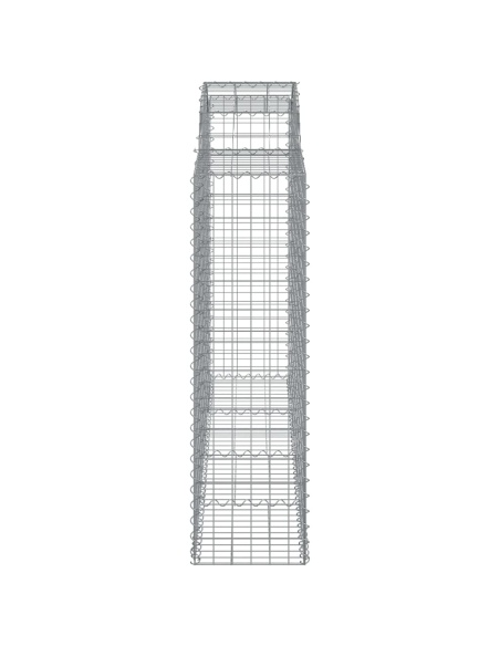Дъговидна габионна кошница 200x50x140/160 см поцинковано желязо