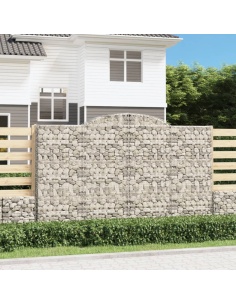 Дъговидна габионна кошница 300x50x180/200 см поцинковано желязо