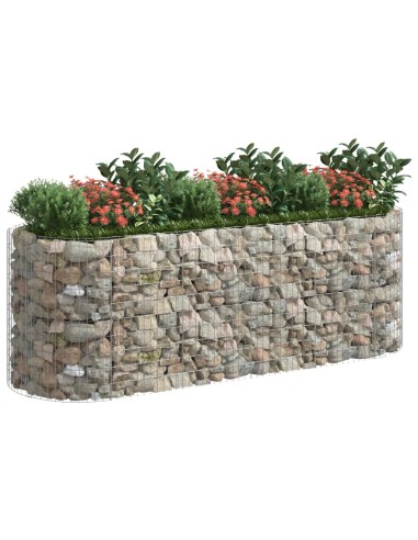 Габион повдигната леха, поцинковано желязо, 300x100x100 cм