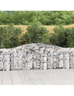 Дъговидна габионна кошница 400x30x100/120 см поцинковано желязо