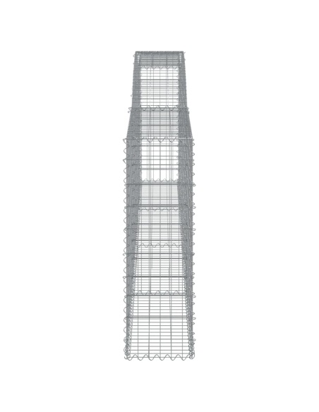 Дъговидна габионна кошница 400x30x100/120 см поцинковано желязо