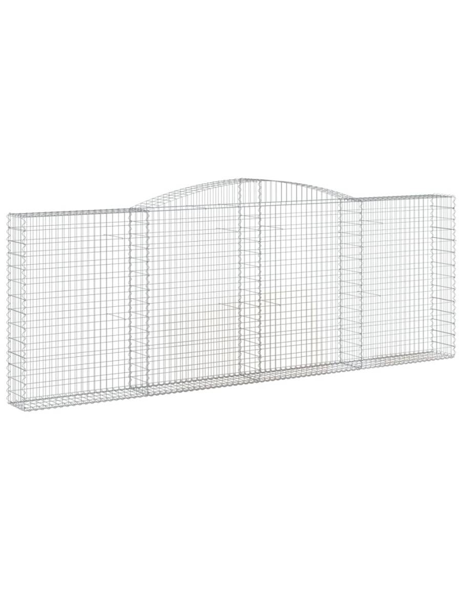 Дъговидна габионна кошница 400x30x140/160 см поцинковано желязо