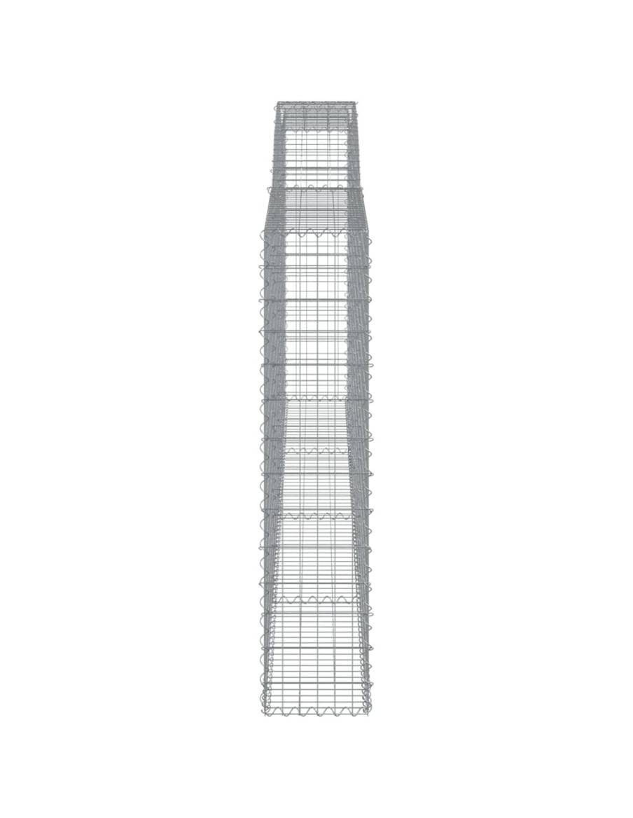 Дъговидна габионна кошница 400x30x140/160 см поцинковано желязо