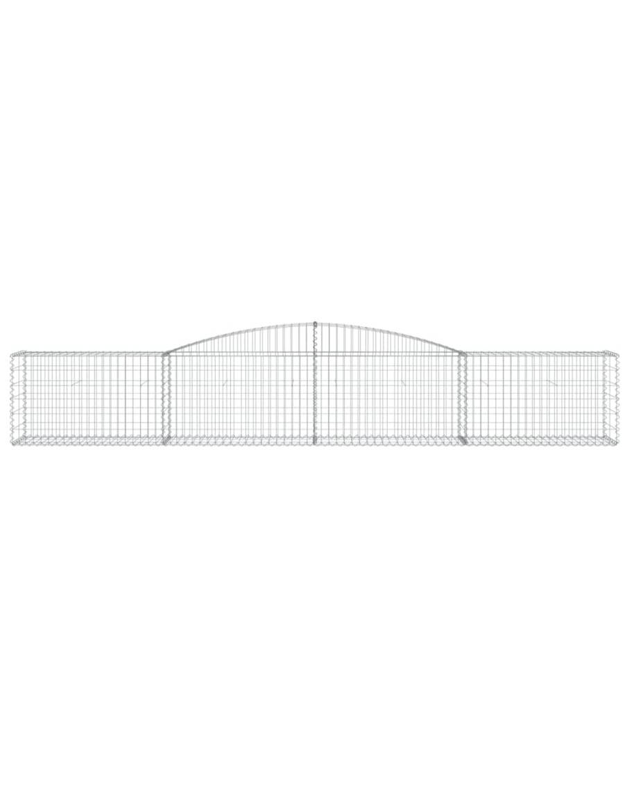 Дъговидна габионна кошница 400x50x60/80 см поцинковано желязо