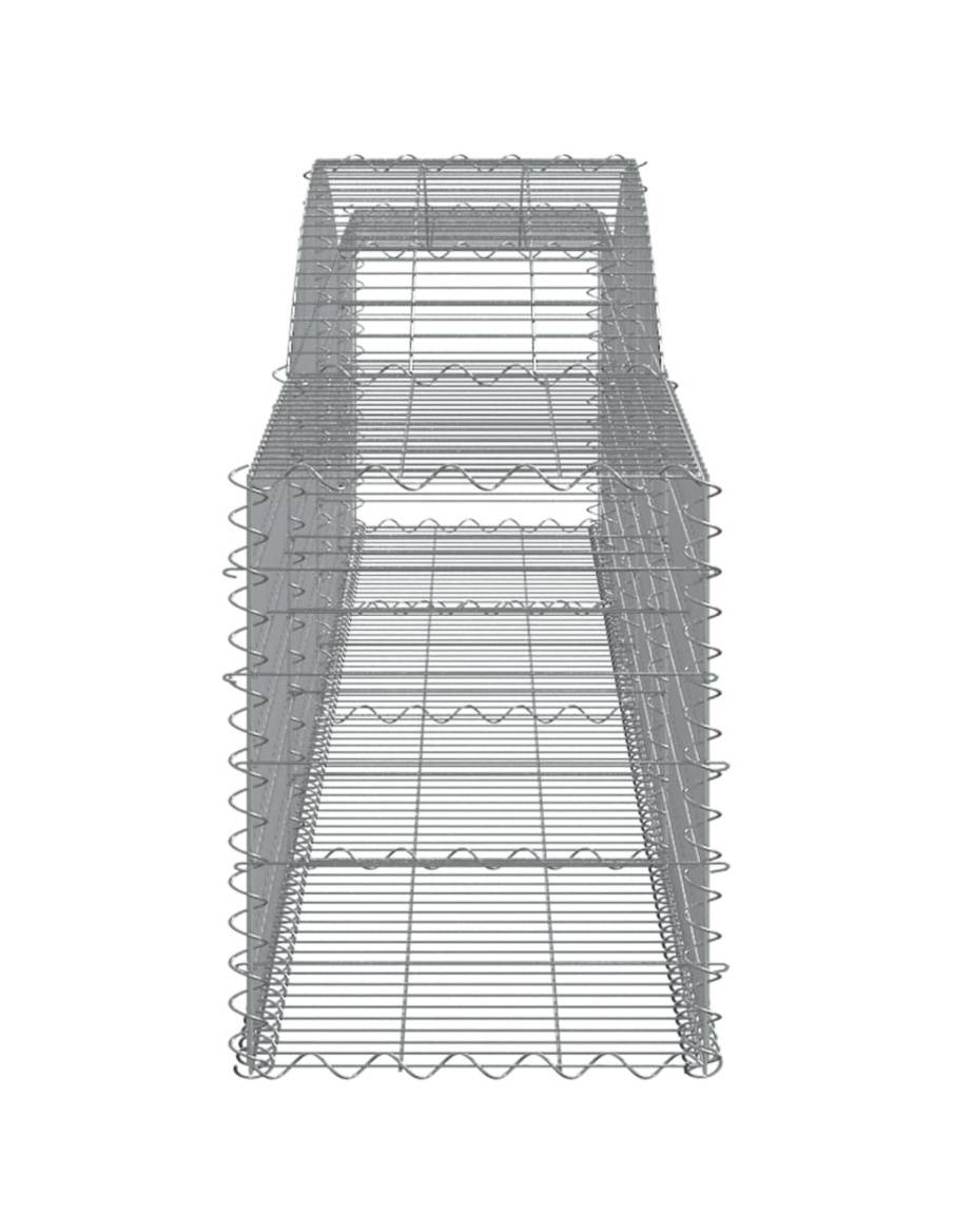 Дъговидна габионна кошница 400x50x60/80 см поцинковано желязо
