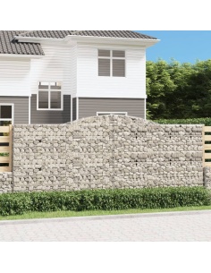 Дъговидна габионна кошница 400x50x160/180 см поцинковано желязо
