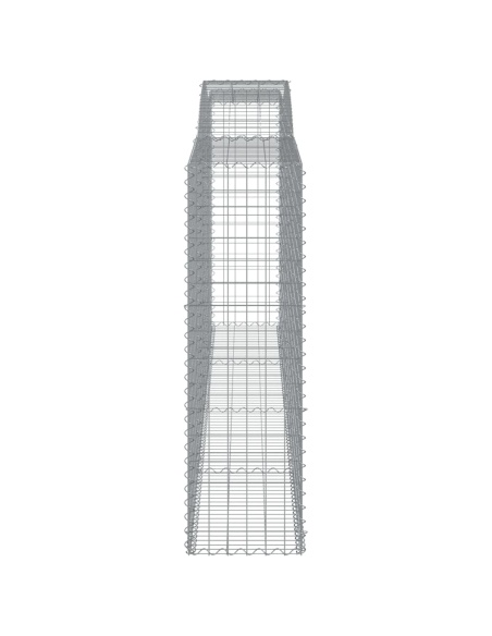Дъговидна габионна кошница 400x50x160/180 см поцинковано желязо
