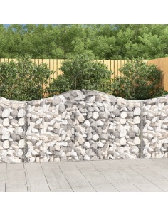 Дъговидна габионна кошница 200x30x100/120 см поцинковано желязо