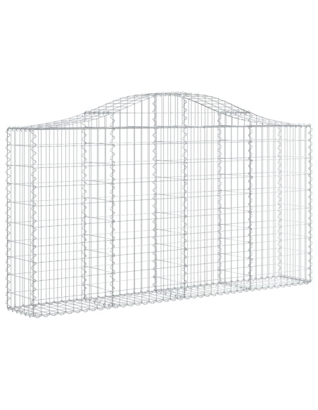 Дъговидна габионна кошница 200x30x100/120 см поцинковано желязо