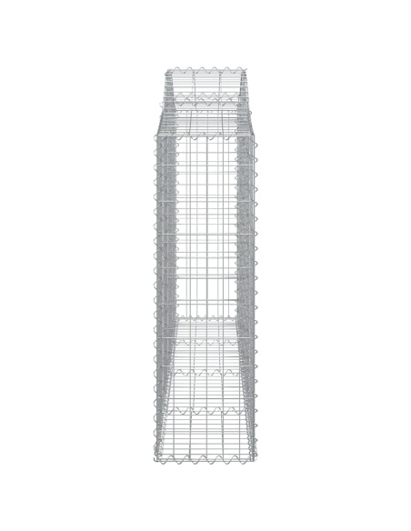 Дъговидна габионна кошница 200x30x100/120 см поцинковано желязо