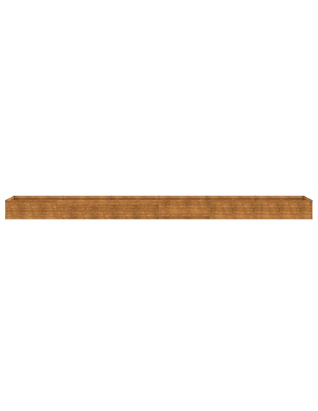 Градинска повдигната леха 580x50x36 см кортенова стомана