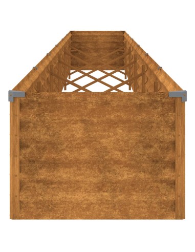 Градинска повдигната леха 580x50x36 см кортенова стомана