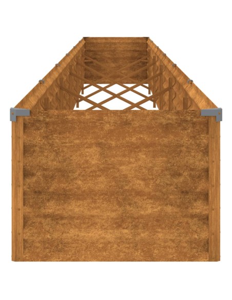 Градинска повдигната леха 580x50x36 см кортенова стомана
