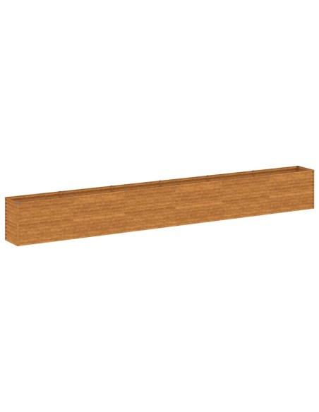 Градинска повдигната леха 578x50x69 см кортенова стомана