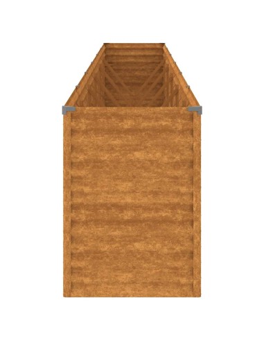 Градинска повдигната леха 578x50x69 см кортенова стомана