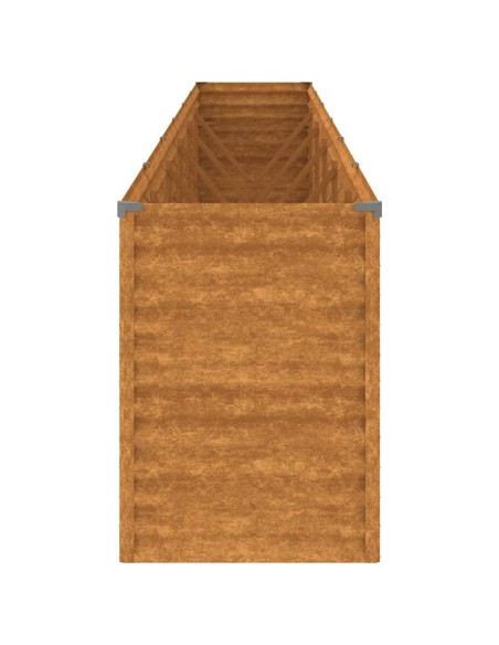 Градинска повдигната леха 578x50x69 см кортенова стомана