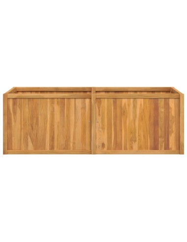 Повдигната леха 150x50x50 см тиково дърво масив