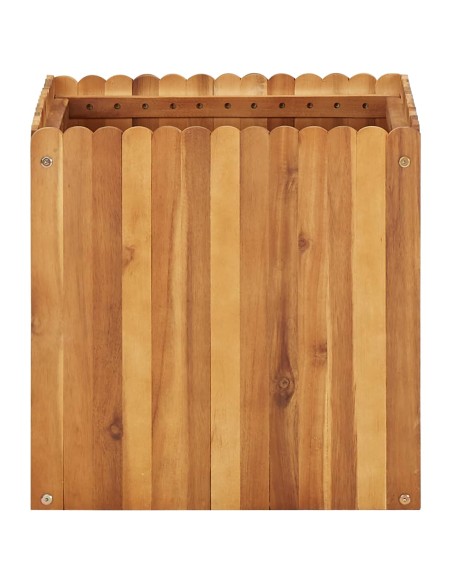 Градинска повдигната леха, 50x50x50 см, акациево дърво масив