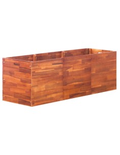 Градинска повдигната леха, акациево дърво, 150x50x50 см