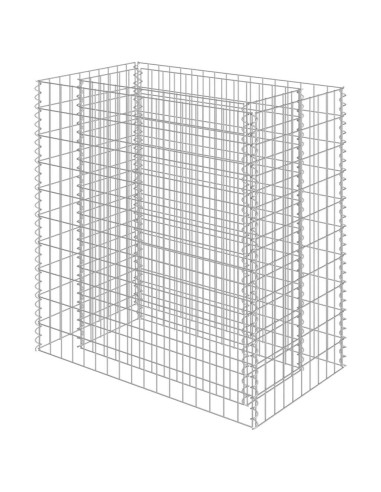 Габион повдигната леха, поцинкована стомана, 90x50x100 cм