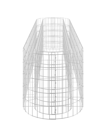 Габион повдигната леха, поцинковано желязо, 260x50x50 cм