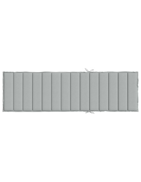 Шалте за шезлонг, меланж светлосиво, 200x50x4 см, плат - VL4002498 ➤ на топ цена ➤ pagagal.com