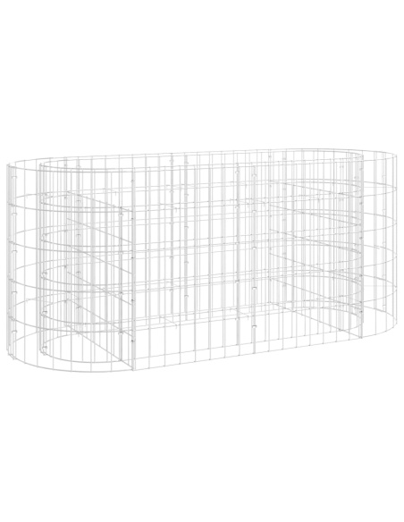 Габион повдигната леха, поцинковано желязо, 120x50x50 cм