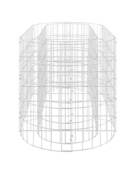 Габион повдигната леха, поцинковано желязо, 120x50x50 cм