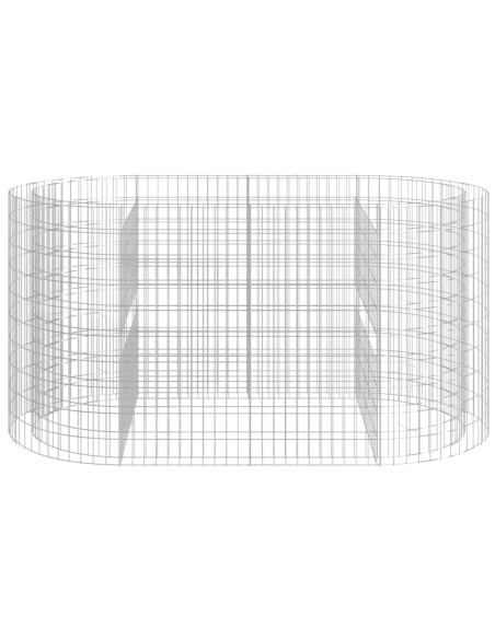 Габион повдигната леха, поцинковано желязо, 200x100x100 cм