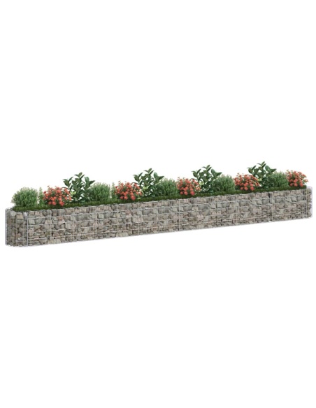 Габион повдигната леха, поцинковано желязо, 540x50x50 cм