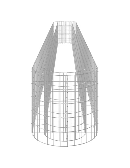 Габион повдигната леха, поцинковано желязо, 540x50x50 cм