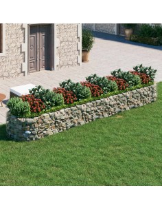 Габион повдигната леха, поцинковано желязо, 500x100x50 cм