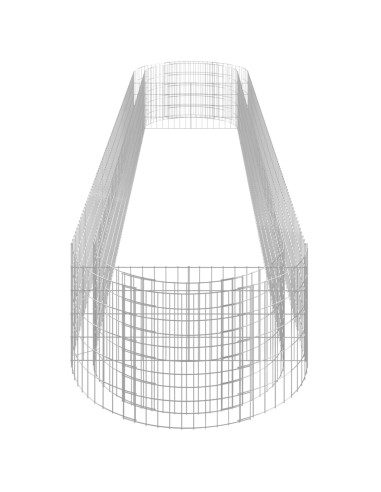 Габион повдигната леха, поцинковано желязо, 500x100x50 cм