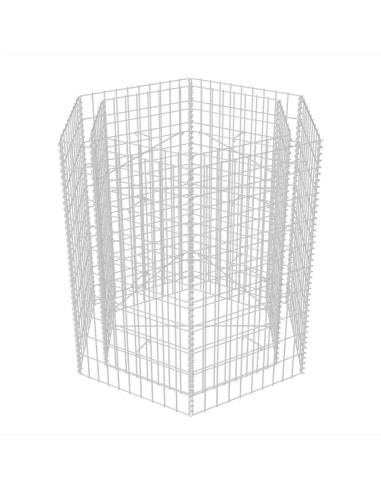 Хексагонален габион повдигната леха, 100x90x100 cм