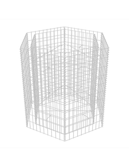 Хексагонален габион повдигната леха, 100x90x100 cм