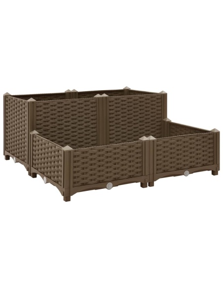 Повдигната леха, 80x80x38 см, полипропилен