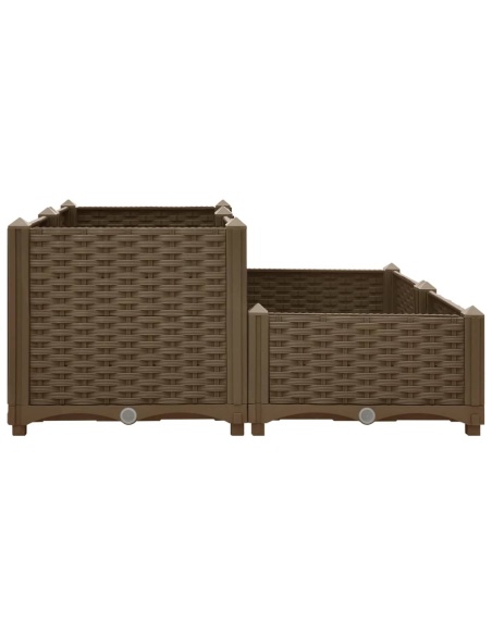 Повдигната леха, 80x80x38 см, полипропилен