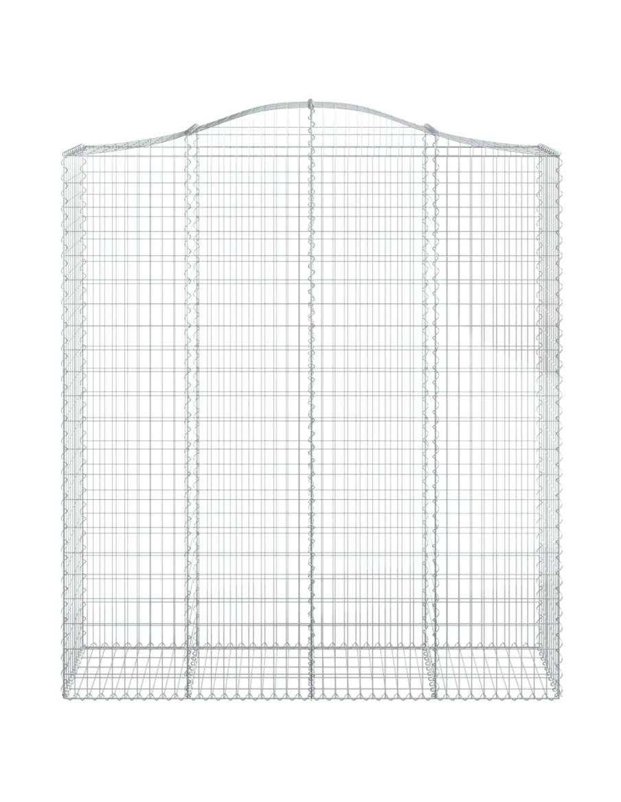 Дъговидна габионна кошница 200x50x220/240 см поцинковано желязо
