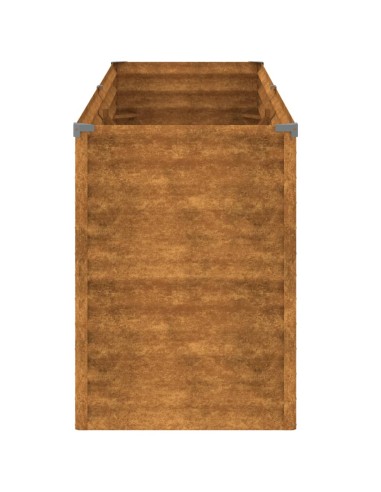 Градинска повдигната леха 196x50x69 см кортенова стомана