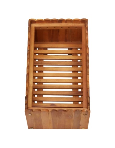 Градинска повдигната леха, 50x30x25 см, акациево дърво масив