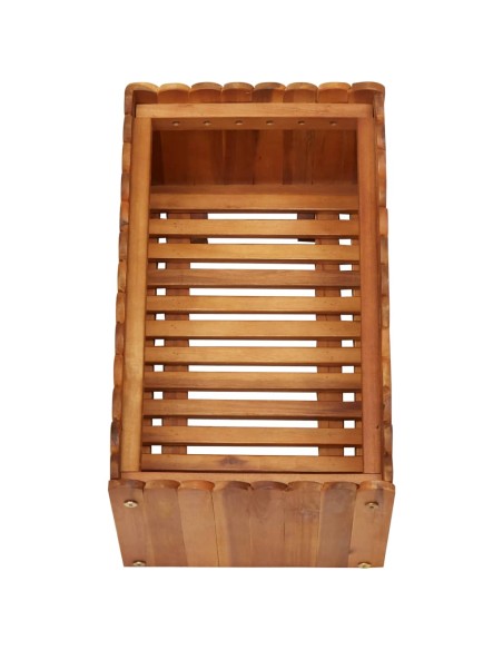 Градинска повдигната леха, 50x30x25 см, акациево дърво масив