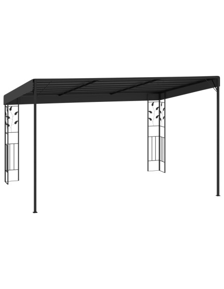 Шатра за стенен монтаж, 4x3x2,5 м, антрацит