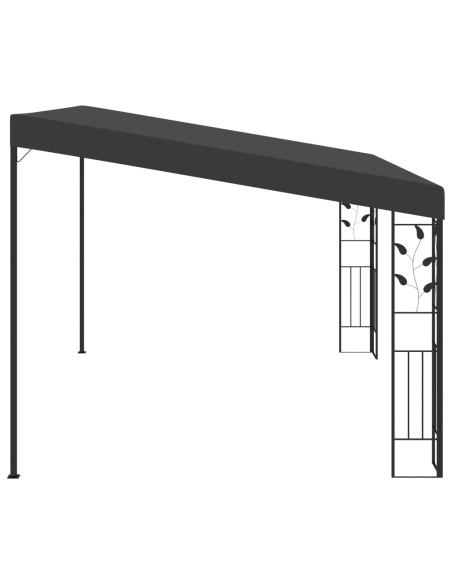 Шатра за стенен монтаж, 4x3x2,5 м, антрацит