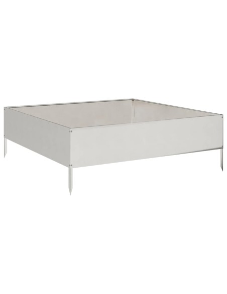 Градинска повдигната леха 100x100x33,5 см неръждаема стомана