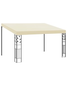 Шатра за стенен монтаж, 4x3x2,5 м, кремава