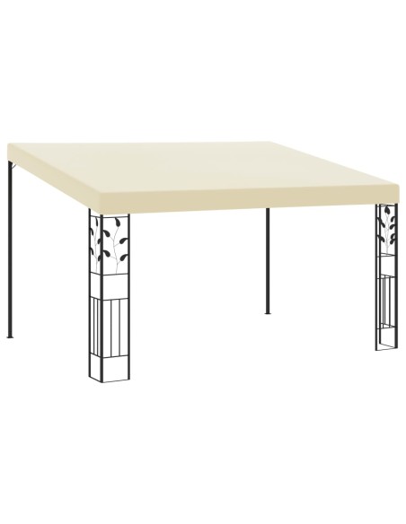 Шатра за стенен монтаж, 4x3x2,5 м, кремава