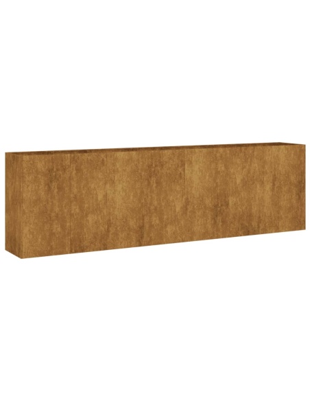 Градинска повдигната леха 280x40x80 см кортенова стомана